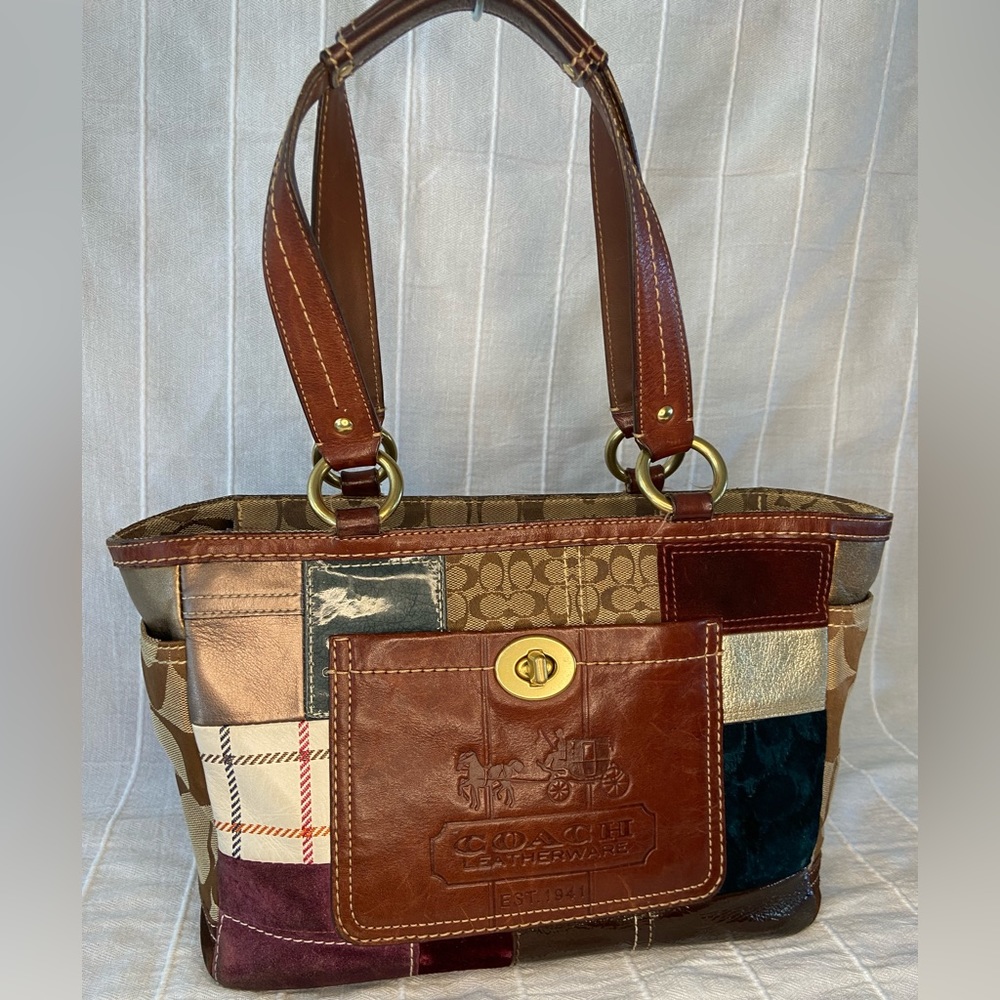 Coach Holiday Patchwork Purse